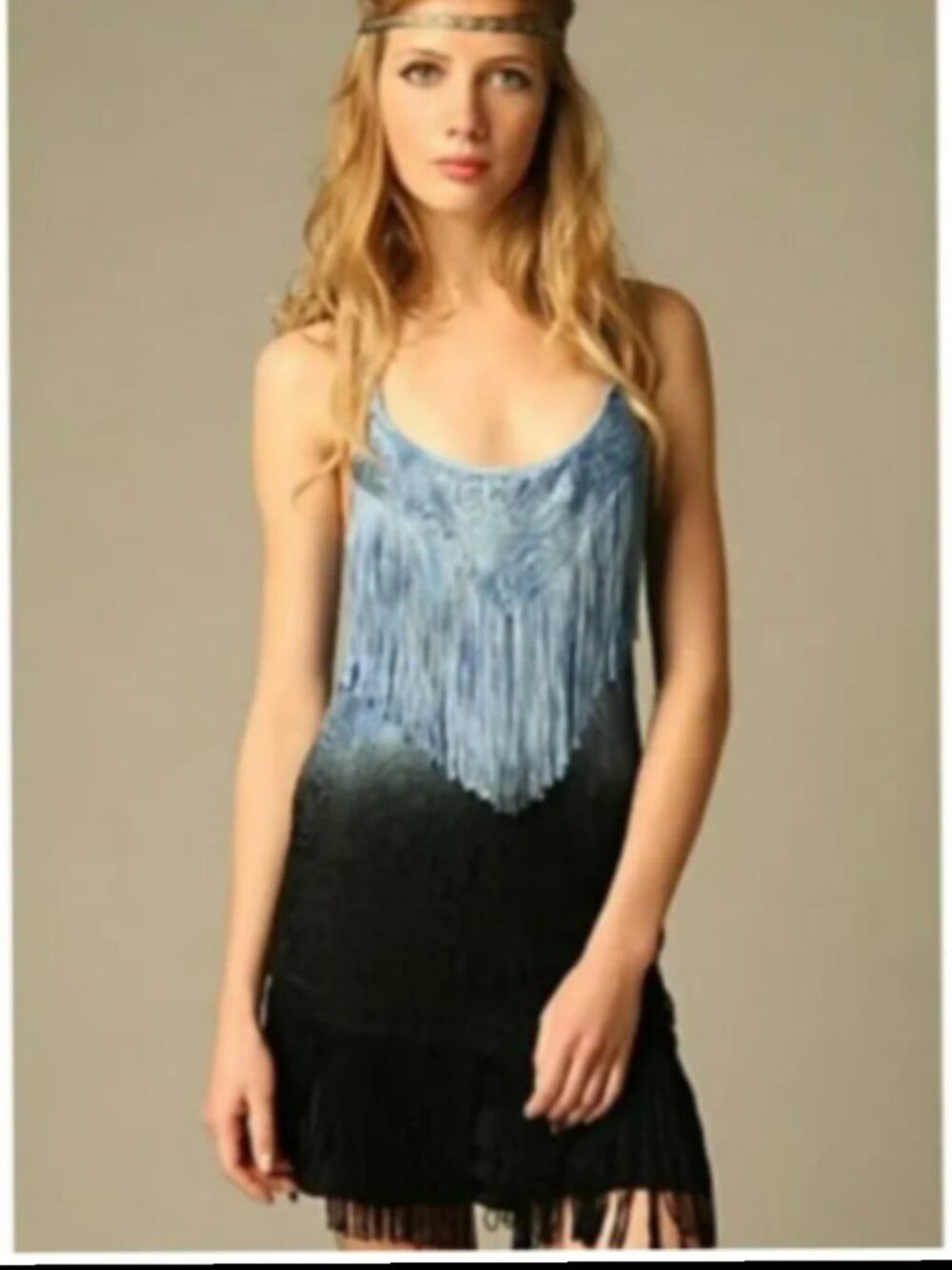 FREE PEOPLE LACE FRINGE TOP